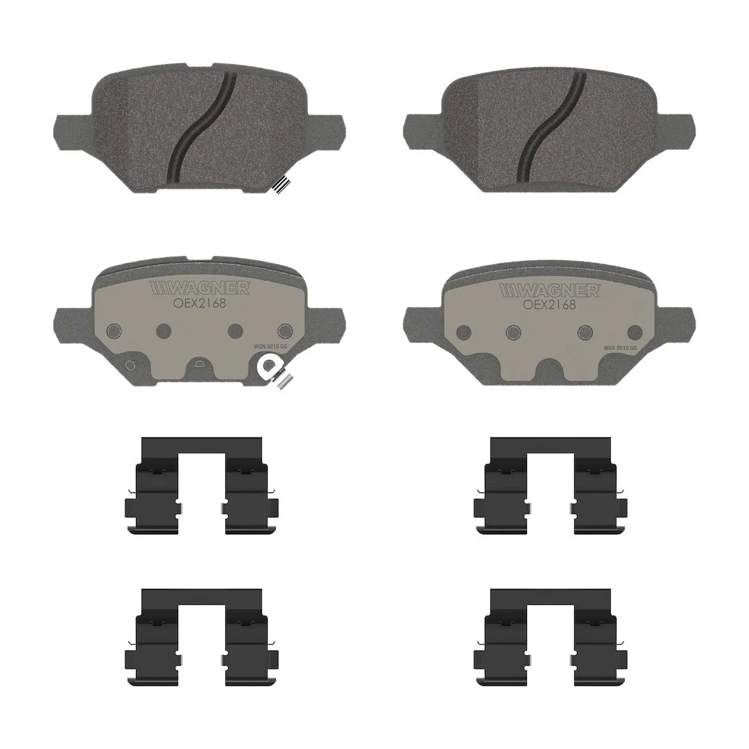 OEX2168 – WAGNER BRAKE Brake Pad, FMSI Number D2168-9412 Ceramic Set Of 4 With Mounting Hardware